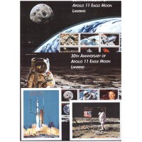 Гренада 1999 г. Космос 30 лет первому полёту на Луну, 2 МЛ+2 блока