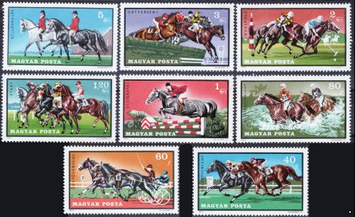 Венгрия 1971 г. №2703-2710 Конный спорт, серия