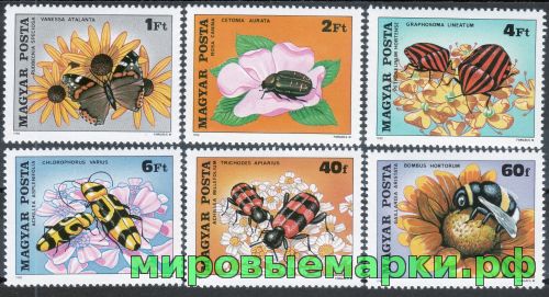 Венгрия 1980 г. №3405-3410 Опыление цветов, серия