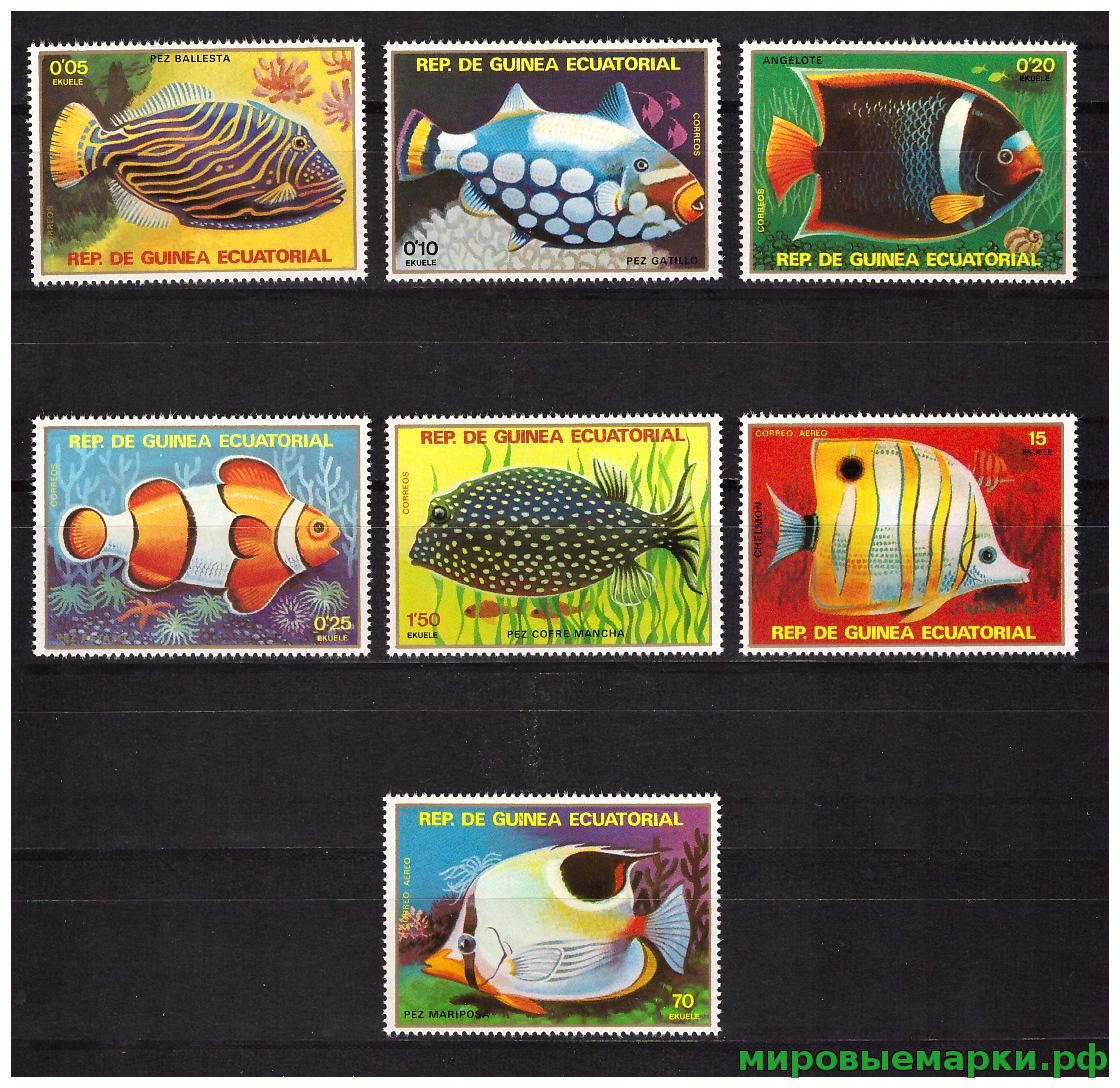 Экваториальная Гвинея 1979 г. Фауна Тропические рыбы, серия