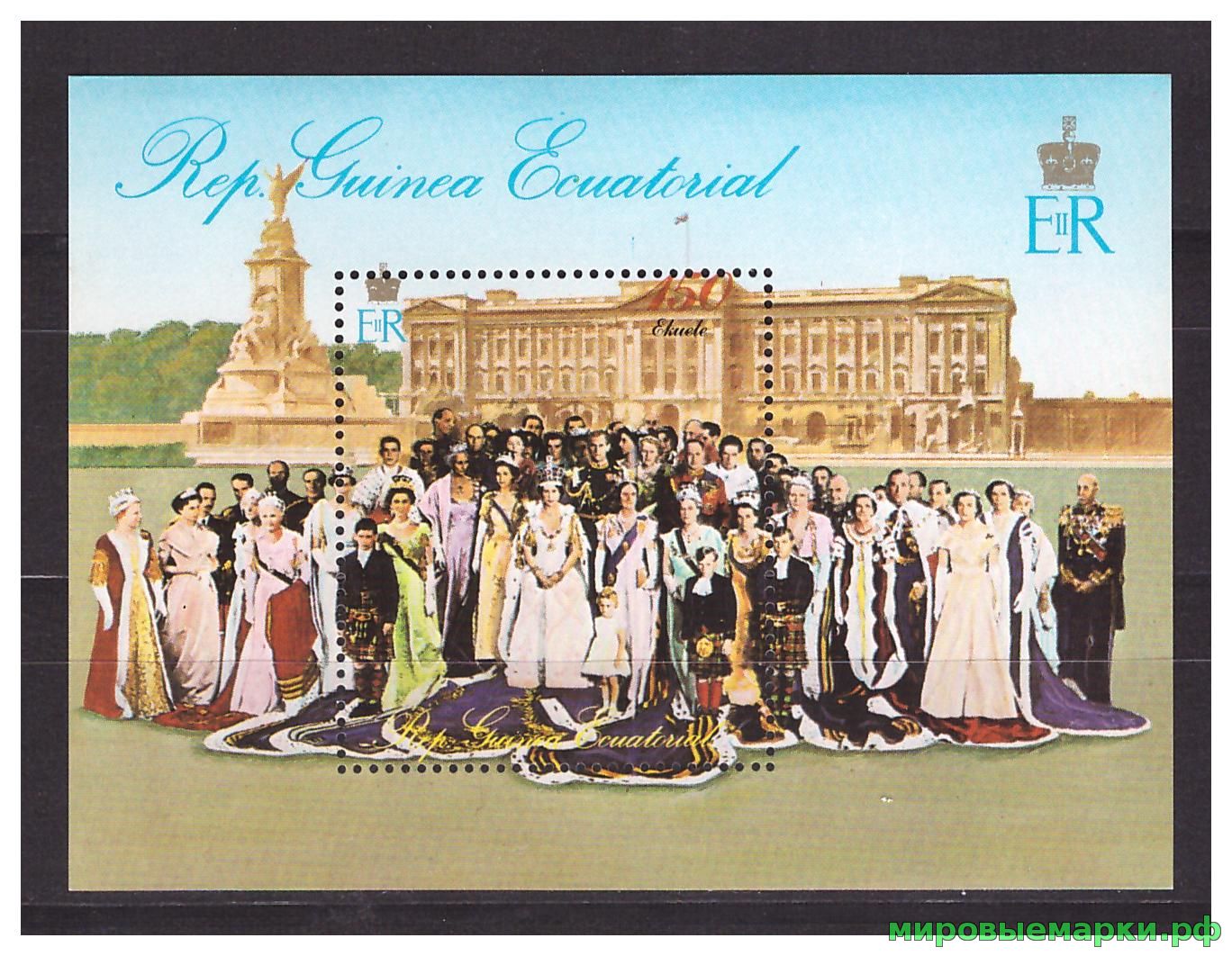 Экваториальная Гвинея 1978 г. 25-летие Коронации Елизаветы II, блок