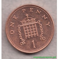 Великобритания 2000 г. 1 пенни, UNC(мешковые)