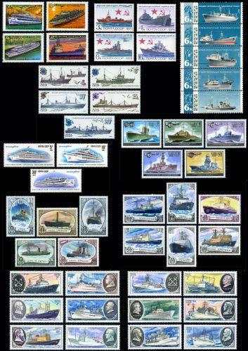 СССР Подарочный набор Корабли, 10 полных серий