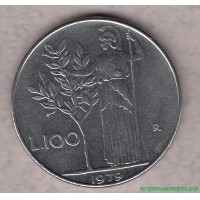 Италия 1970-е г. 100 лир, UNC(мешковые)
