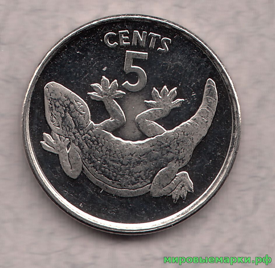 Кирибати 1979 г. 5 центов, UNC(мешковые)