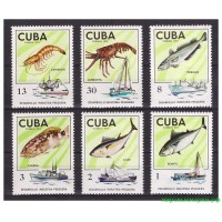 Куба 1975 г. Фауна Промысловые виды рыб, серия