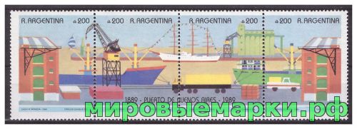 Аргентина 1990 г. 100 лет порту Буэнос-Айреса, сцепка