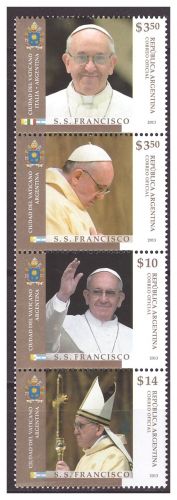 Аргентина 2013 г. Папа Римский Франциск, сцепка