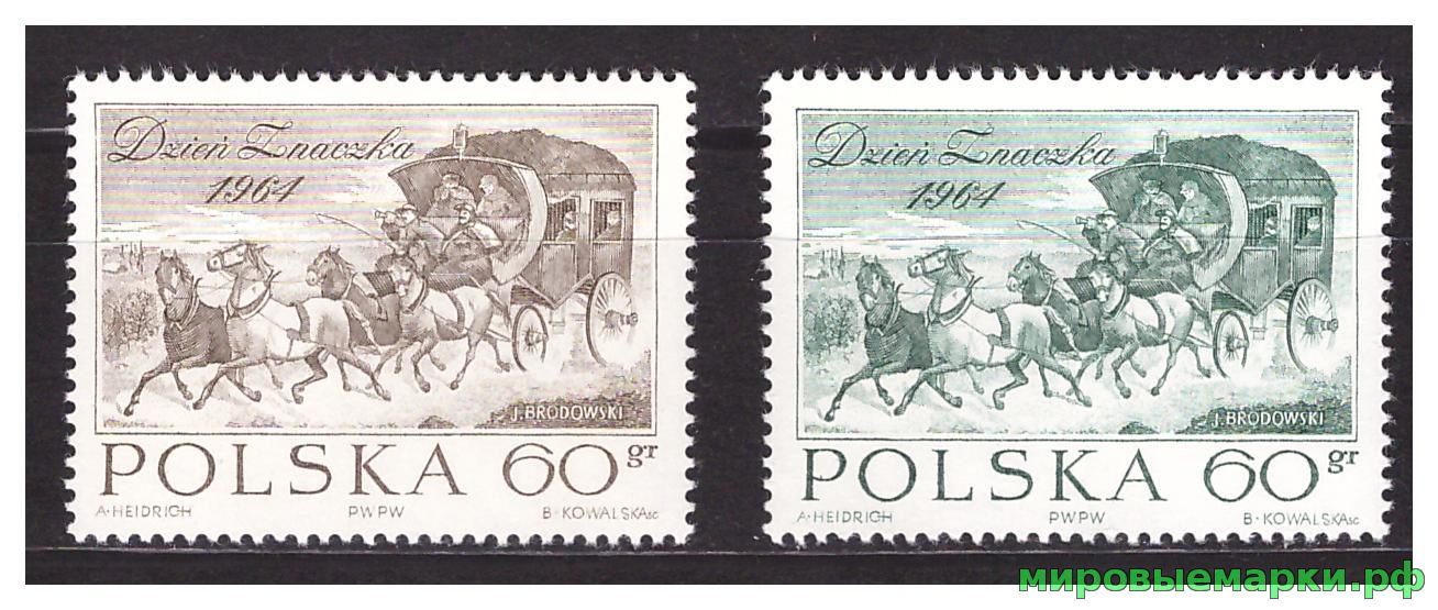 Польша 1964 г. № 1530-1531 День почтовой марки. Серия