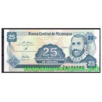 Никарагуа 1991 г. Банкнота 25 центаво. UNC