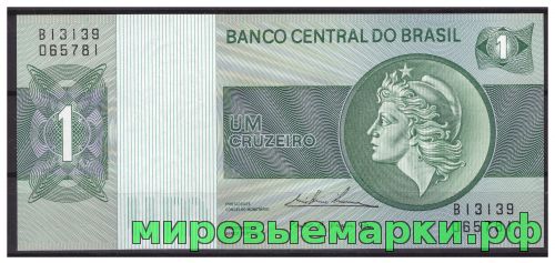Бразилия 1980 г. Банкнота 1 крузейро. UNC