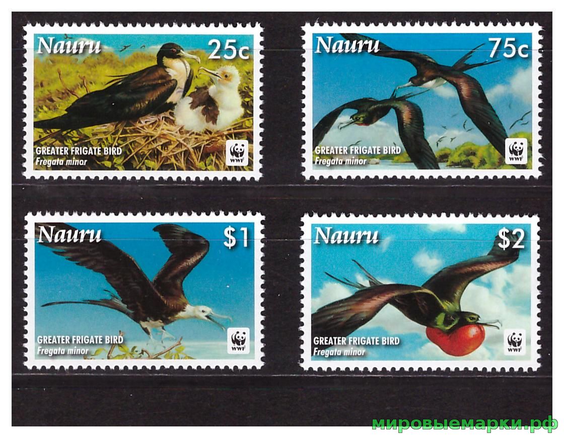 Науру 2008 г. № 690-693 Фауна. WWF. Птицы. Серия