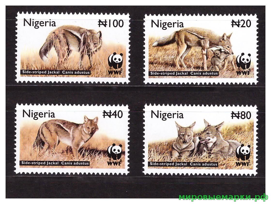 Нигерия 2003 г. № 762-765 Фауна. WWF. Лисы. Серия