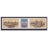 ГДР 1978 год № 2343-2344. Молодёжная выставка почтовых марок. Сцепка с купоном