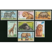 Монголия 1991 г. № 2293-2299. Фауна. Животные Африки. Серия