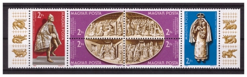 Венгрия 1982 г. № 3587-3592. Венгерская часовня в Ватикане. Сцепка