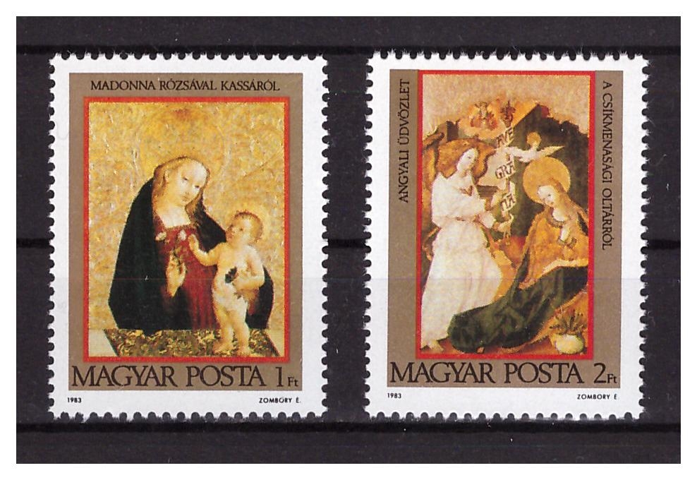 Венгрия 1983 г. № 3650-3651. Рождество. Серия