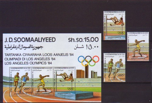 Сомали Олимпиада-84 летняя, серия+блок