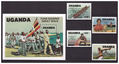 Уганда Олимпиада 84г. летняя, серия+блок