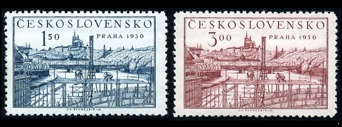 Чехословакия 1950. 638-639. Филвыставка 