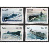 Россия 2005 г. № 1004-1007 Подводные лодки, серия