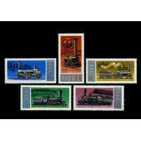 СССР 1978 г. № 4819-4823 История отечественного паровозостроения, серия 5 марок.