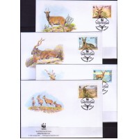 Узбекистан 1995 г. Фауна WWF Винторогий козёл, 4 КПД