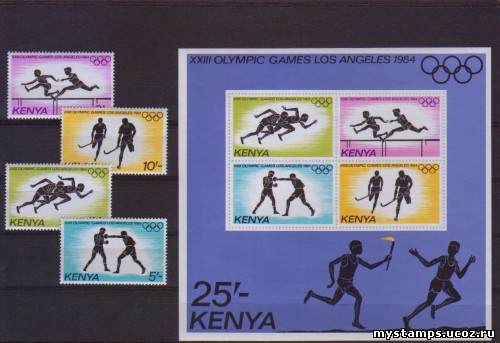 Кения Олимпиада-84, серия+блок