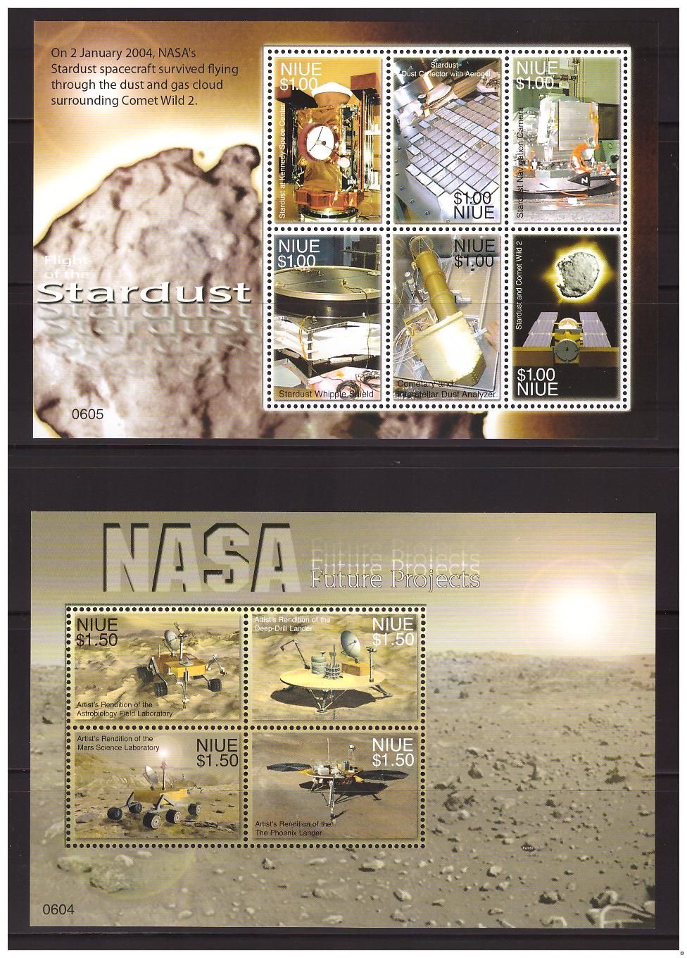 Ниуэ 2007 г. Космос Проекты НАСА, 2 МЛ