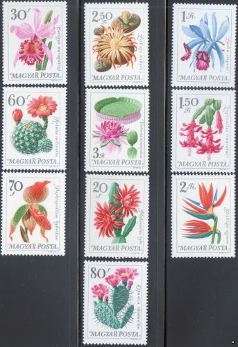 Венгрия 1965 г. №2164-2173 Флора Цветы, серия
