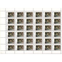 СССР 1991 г. № 6325-6326 Живопись, серия из 2 марок в листах(2 БЛ), 2 скана