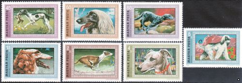 Венгрия 1972 г. №2742-2748 Собаки Борзые, серия