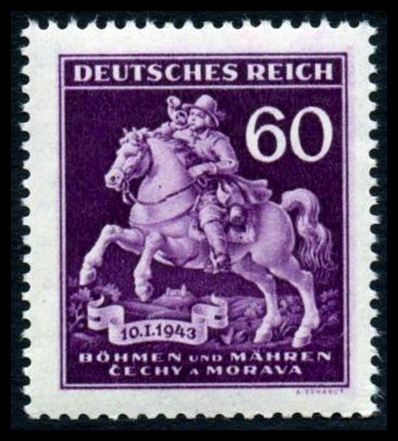 Германия 1943 г. 3 Рейх Богемия и Моравия