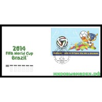 Россия 2014 г. КПД № 1892 Чемпионат мира по футболу FIFA 2014 в Бразилии™, СГ - Москва
