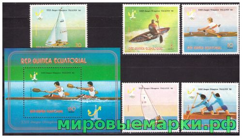 Экваториальная Гвинея 1978 г. Олимпиада-80 летняя, серия+блок