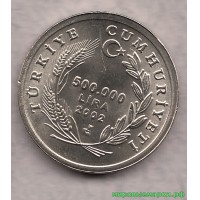 Турция 2002 г. 500000 лир, UNC(мешковые)
