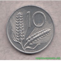 Италия 1972 г. 10 лир, UNC(мешковые)