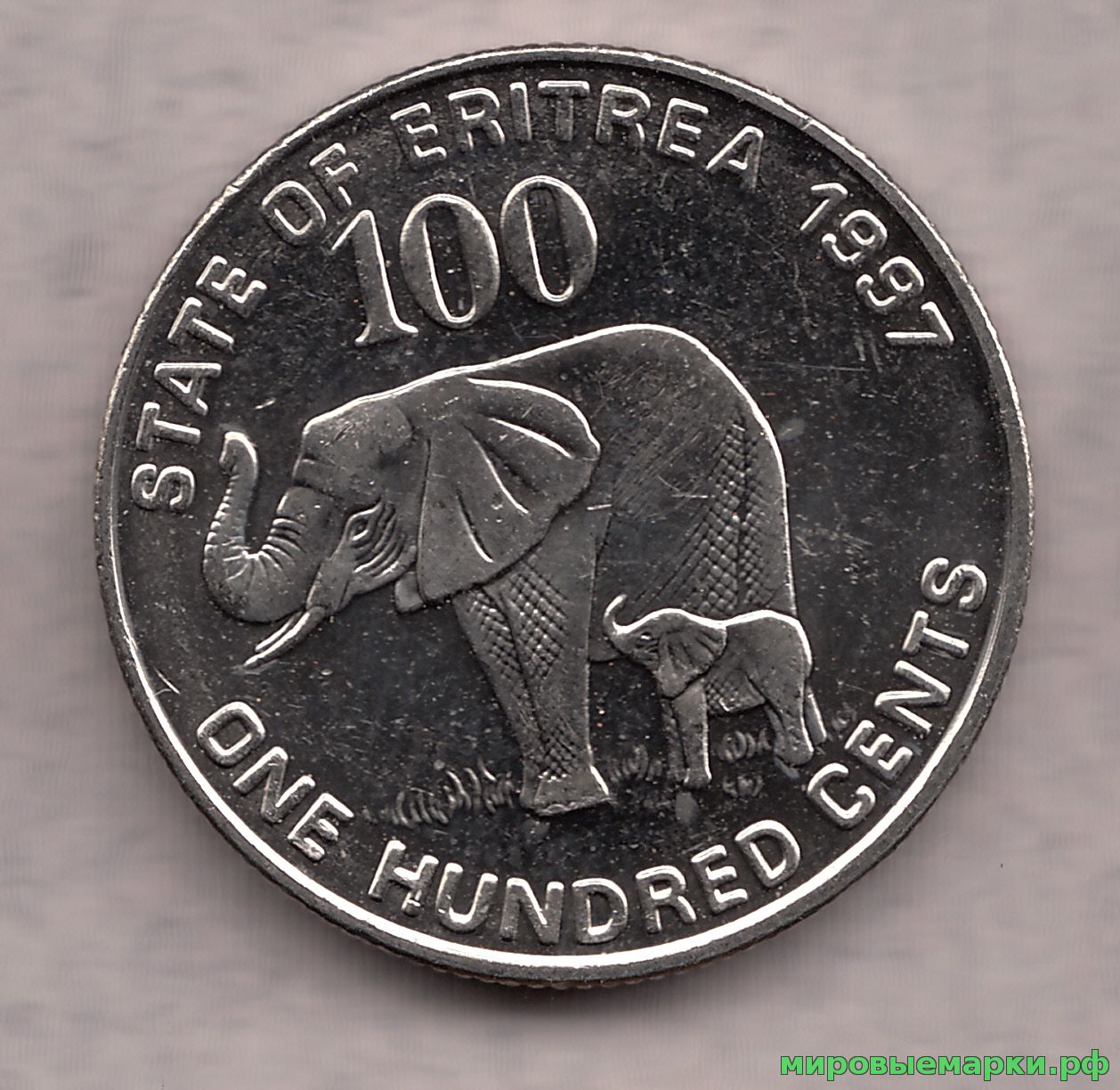 Эритрея 1997 г. 100 центов, UNC(мешковые)