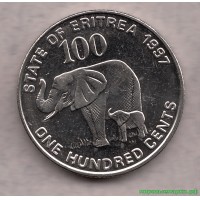 Эритрея 1997 г. 100 центов, UNC(мешковые)