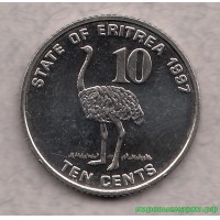 Эритрея 1997 г. 10 центов, UNC(мешковые)