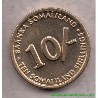 Сомали 2002 г. 10 шиллингов, UNC(мешковые)