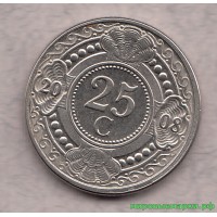 Нидерландские Антильские острова 2008 г. 25 центов, UNC(мешковые)