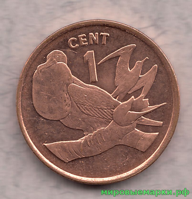 Кирибати 1992 г. 1 цент, UNC(мешковые)