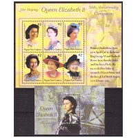 Папуа-Новая Гвинея 2003 г. Королева Елизавета II. 50 лет коронации, блок+МЛ