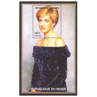 Нигер 1998 г. Принцесса Диана Некролог, блок