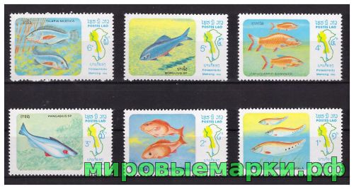 Лаос 1983 г. Фауна Рыбы, серия