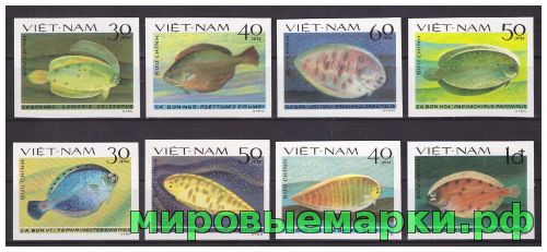 Вьетнам 1982 г. Фауна Рыбы, беззубц.серия