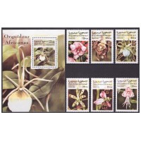Сахара 1999 г. Флора Цветы Орхидеи, серия+блок