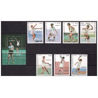 Никарагуа 1987 г. Спорт Большой теннис, серия+блок