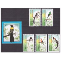 Конго 1993 г. Фауна Птицы, серия+блок